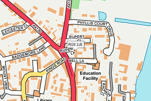 RG9 2JE map - OS OpenMap – Local (Ordnance Survey)