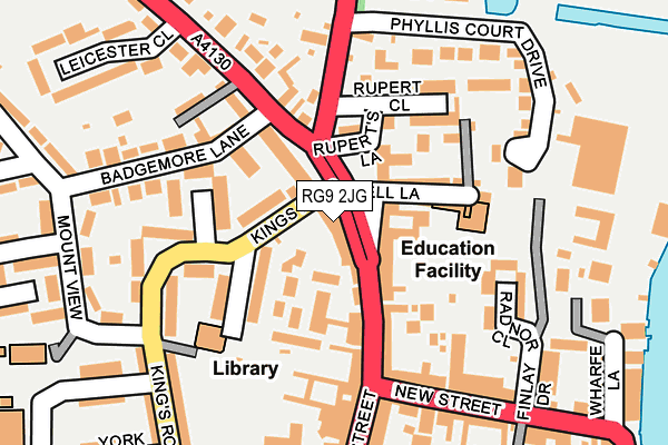 RG9 2JG map - OS OpenMap – Local (Ordnance Survey)