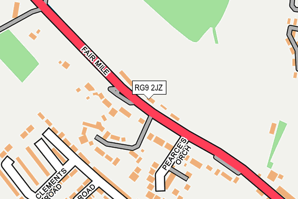 RG9 2JZ map - OS OpenMap – Local (Ordnance Survey)