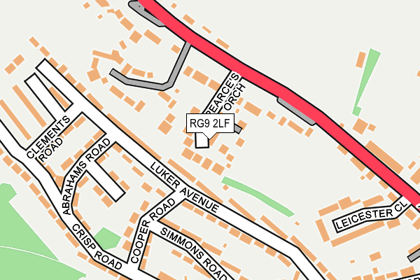 RG9 2LF map - OS OpenMap – Local (Ordnance Survey)