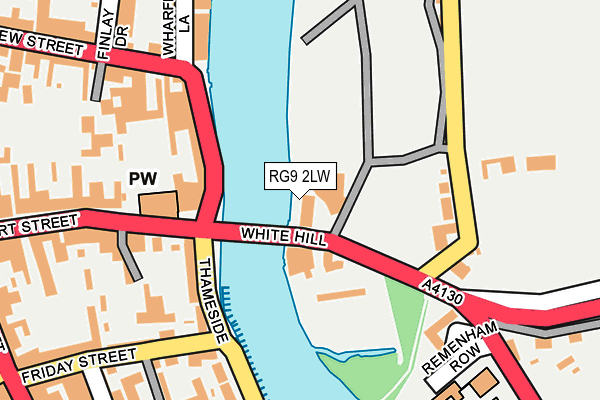 RG9 2LW map - OS OpenMap – Local (Ordnance Survey)