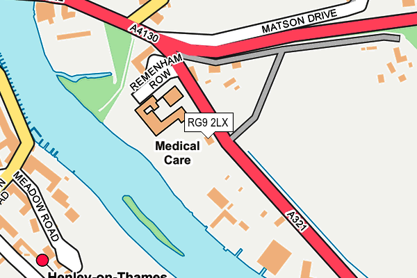 RG9 2LX map - OS OpenMap – Local (Ordnance Survey)