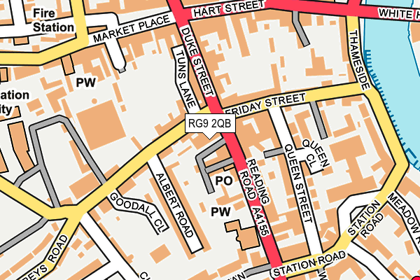RG9 2QB map - OS OpenMap – Local (Ordnance Survey)