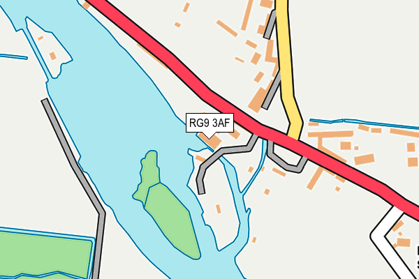 RG9 3AF map - OS OpenMap – Local (Ordnance Survey)