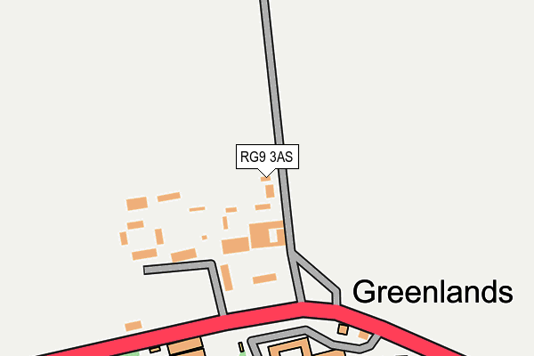 RG9 3AS map - OS OpenMap – Local (Ordnance Survey)