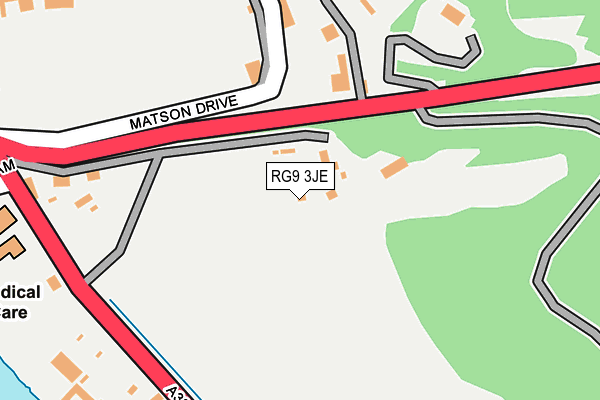 RG9 3JE map - OS OpenMap – Local (Ordnance Survey)