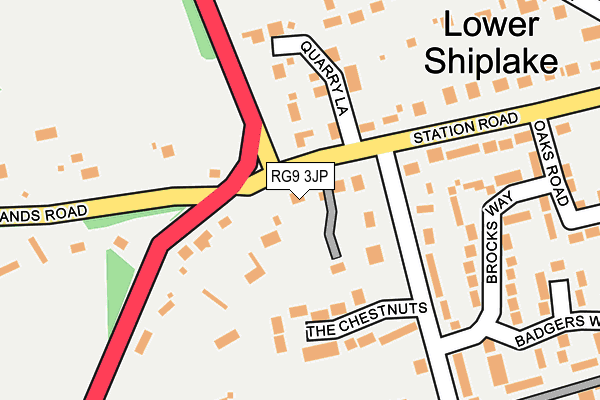 RG9 3JP map - OS OpenMap – Local (Ordnance Survey)