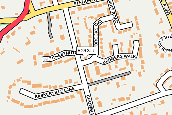 RG9 3JU map - OS OpenMap – Local (Ordnance Survey)