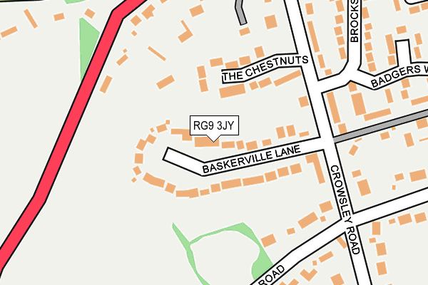 RG9 3JY map - OS OpenMap – Local (Ordnance Survey)