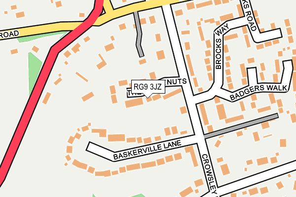 RG9 3JZ map - OS OpenMap – Local (Ordnance Survey)