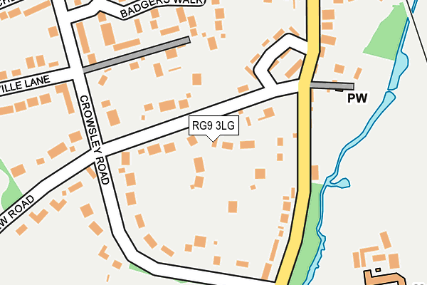 RG9 3LG map - OS OpenMap – Local (Ordnance Survey)