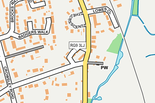 RG9 3LJ map - OS OpenMap – Local (Ordnance Survey)