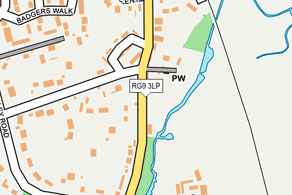 RG9 3LP map - OS OpenMap – Local (Ordnance Survey)
