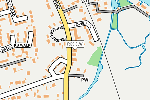 RG9 3LW map - OS OpenMap – Local (Ordnance Survey)