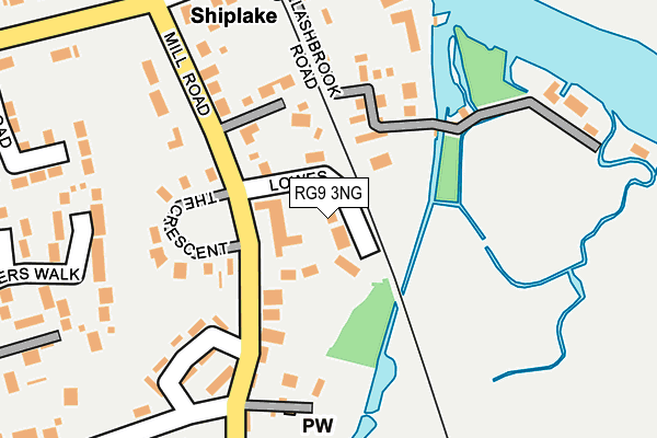 RG9 3NG map - OS OpenMap – Local (Ordnance Survey)