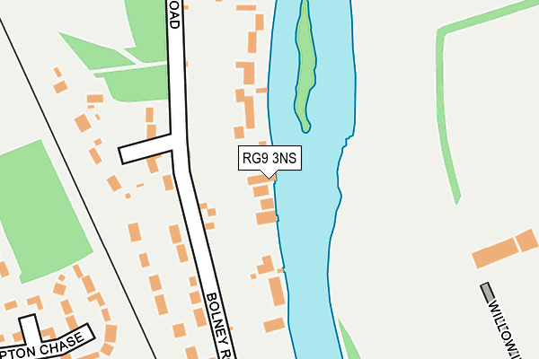 RG9 3NS map - OS OpenMap – Local (Ordnance Survey)
