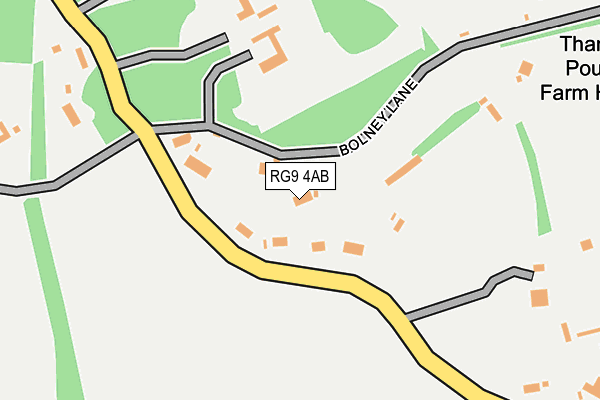 RG9 4AB map - OS OpenMap – Local (Ordnance Survey)