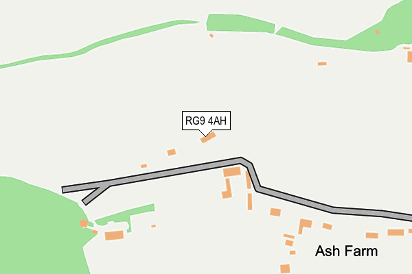 RG9 4AH map - OS OpenMap – Local (Ordnance Survey)