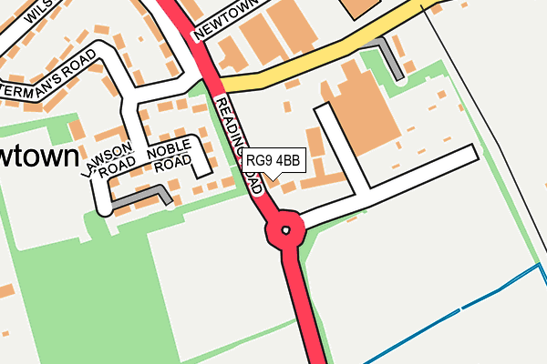 RG9 4BB map - OS OpenMap – Local (Ordnance Survey)