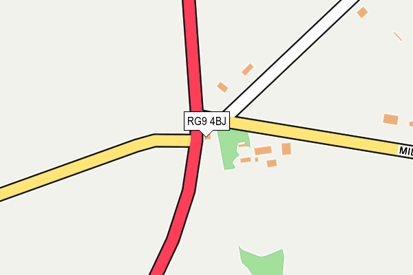 RG9 4BJ map - OS OpenMap – Local (Ordnance Survey)