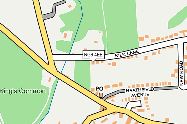 RG9 4EE map - OS OpenMap – Local (Ordnance Survey)
