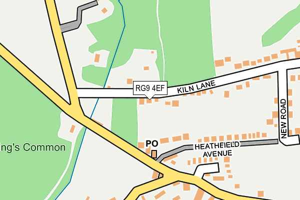 RG9 4EF map - OS OpenMap – Local (Ordnance Survey)