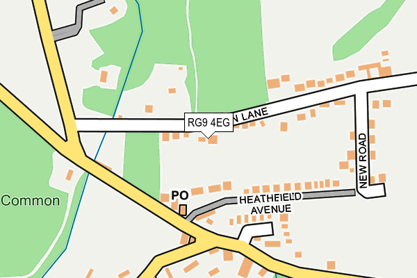 RG9 4EG map - OS OpenMap – Local (Ordnance Survey)
