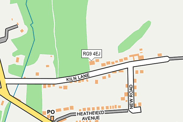 RG9 4EJ map - OS OpenMap – Local (Ordnance Survey)