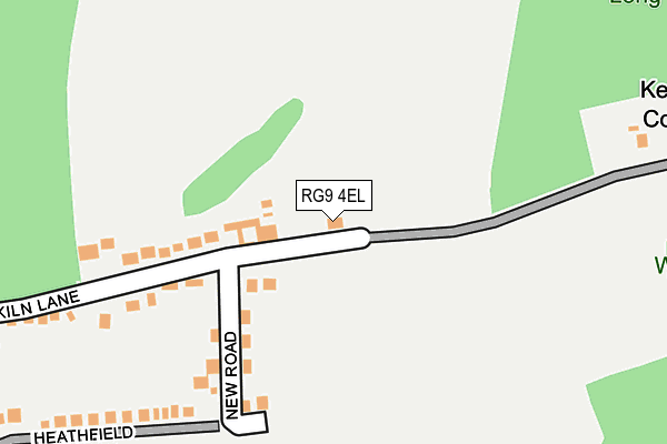 RG9 4EL map - OS OpenMap – Local (Ordnance Survey)