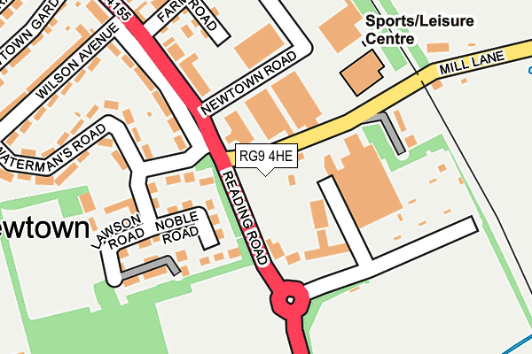 RG9 4HE map - OS OpenMap – Local (Ordnance Survey)