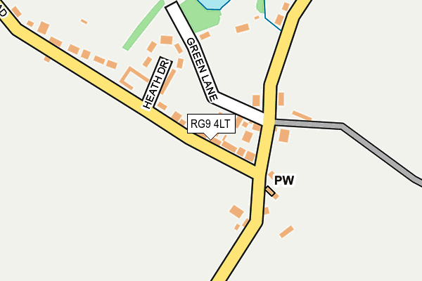 RG9 4LT map - OS OpenMap – Local (Ordnance Survey)