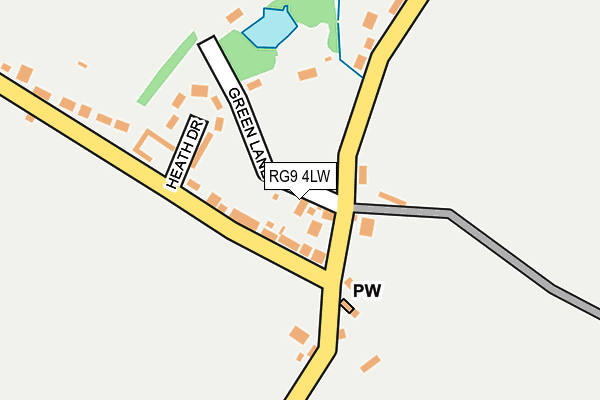 RG9 4LW map - OS OpenMap – Local (Ordnance Survey)