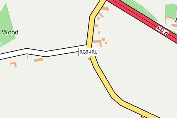 RG9 4RU map - OS OpenMap – Local (Ordnance Survey)