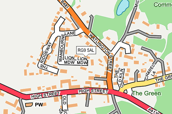 RG9 5AL map - OS OpenMap – Local (Ordnance Survey)