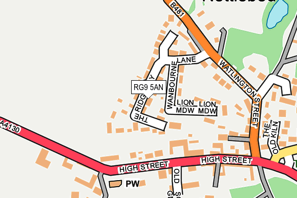 RG9 5AN map - OS OpenMap – Local (Ordnance Survey)