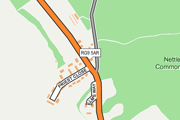 RG9 5AR map - OS OpenMap – Local (Ordnance Survey)