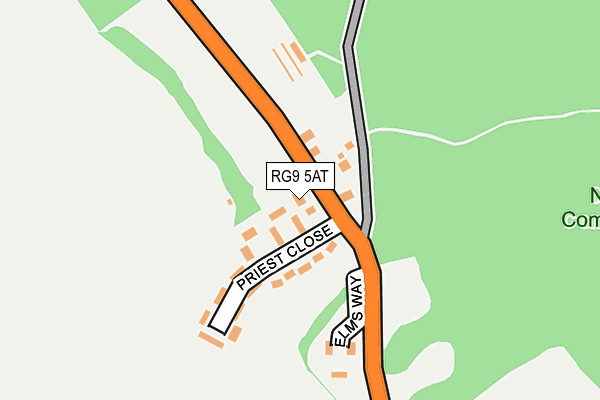 RG9 5AT map - OS OpenMap – Local (Ordnance Survey)