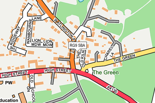 RG9 5BA map - OS OpenMap – Local (Ordnance Survey)