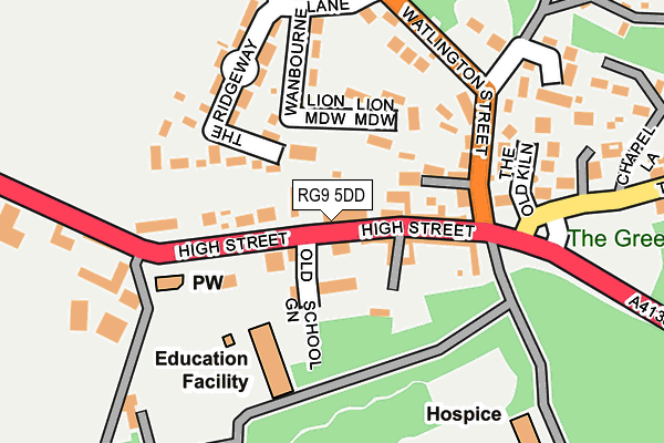 RG9 5DD map - OS OpenMap – Local (Ordnance Survey)