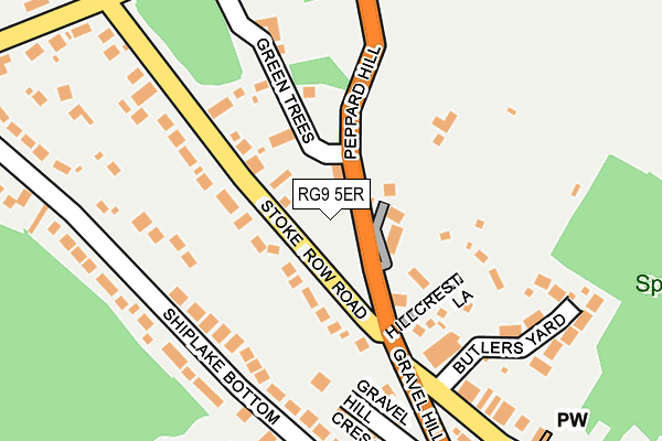RG9 5ER map - OS OpenMap – Local (Ordnance Survey)