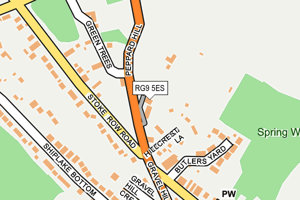RG9 5ES map - OS OpenMap – Local (Ordnance Survey)