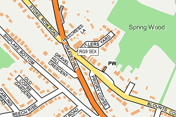 RG9 5EX map - OS OpenMap – Local (Ordnance Survey)