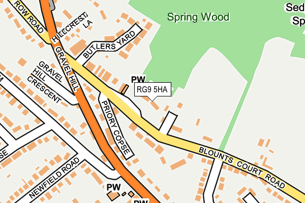 Map of SPRINGWOOD MARKETING LIMITED at local scale