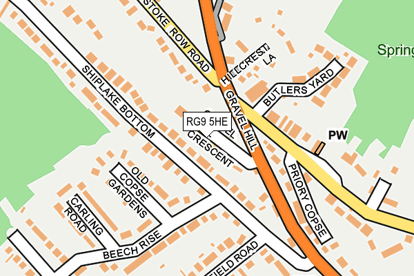 RG9 5HE map - OS OpenMap – Local (Ordnance Survey)