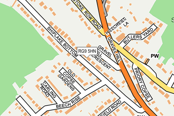 RG9 5HN map - OS OpenMap – Local (Ordnance Survey)