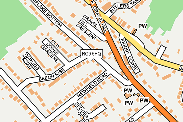 RG9 5HQ map - OS OpenMap – Local (Ordnance Survey)