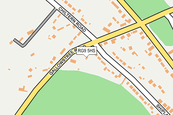 RG9 5HS map - OS OpenMap – Local (Ordnance Survey)