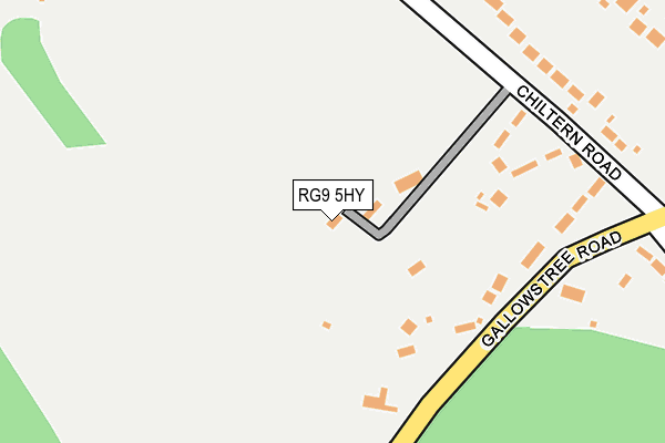 RG9 5HY map - OS OpenMap – Local (Ordnance Survey)