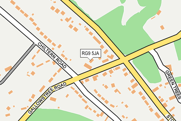 RG9 5JA map - OS OpenMap – Local (Ordnance Survey)