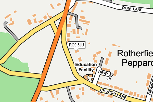 RG9 5JU map - OS OpenMap – Local (Ordnance Survey)